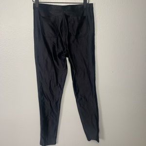 AMERICAN APPAREL DISCO PANTS BLACK SPANDEX HIGH WAISTED
